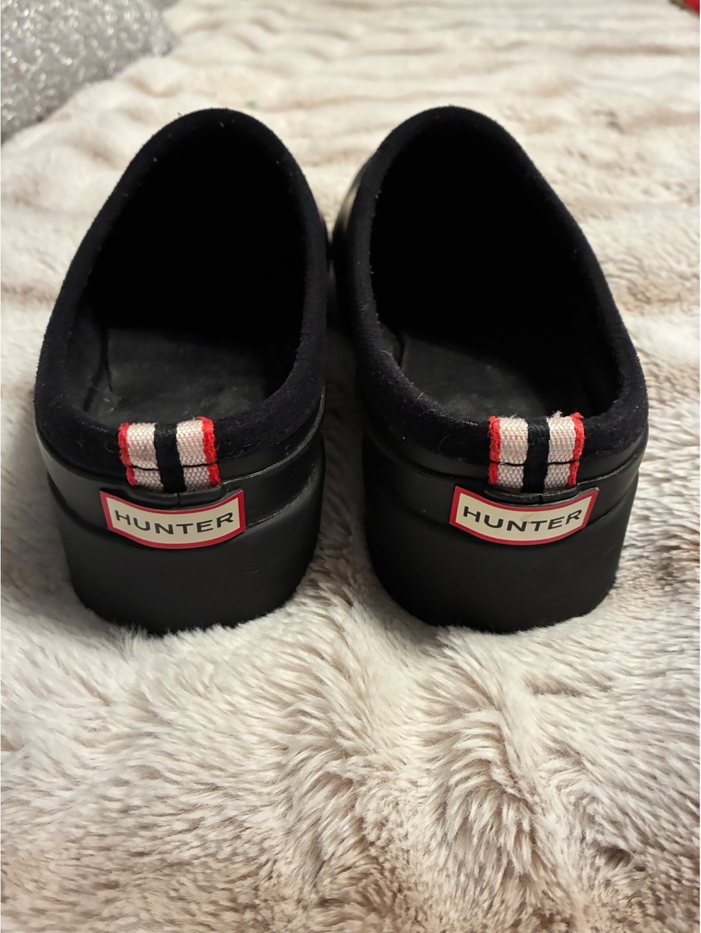 Hunter Original Play Waterproof Rubber Clogs (Black, Size UK 7 / US 9.5)